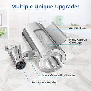 Wasserhahn-Wasserfilter-Filtrationssystem aus 304 Edelstahl, Leitungswasser-Reiniger, Purificateur Deau à Filtre De Robinet Leau Salee - Product Image 2