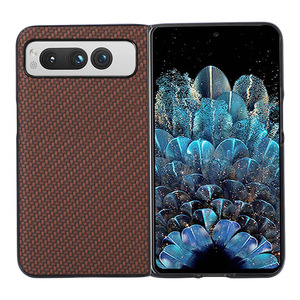 Carbon <strong>Fiber</strong> Pattern PC Sticker Leather Mobile Cell Phone case for <strong>Google</strong> Pixel Fold - Product Image 6