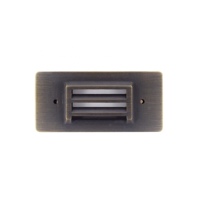 Landscape Lighting LED Integrated Brass Low Voltage Step Deck Light Antique Bronze for Patio Garden Lights
