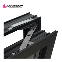 Ventanas de Aluminio con Certificación NFRC, Resistentes a Huracanes, a Prueba de Polvo, con Vista Ultra Amplia y Marco Estrecho, Abatibles y Giratorias