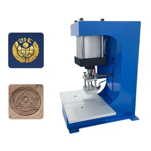 High Efficiency Semi-Automatic Leather Hot Press Machine New Condition Pneumatic Hot Stamping Labeler Mark Label Heat <b>Transfers</b> - Product Image 1