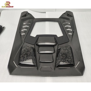 ชุดแต่งตัวถังรถยนต์คาร์บอนไฟเบอร์แห้ง Tecnica Style พร้อมกันชน ฝากระโปรง สเกิร์ตข้าง และท่อไอเสีย สำหรับรถยนต์ Lamborghini Huracan LP580 LP610 EVO Tecnica Kit - Product Image 5