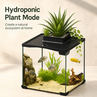 Kit d’aquarium en verre LEECOM, vente en gros direct usine, avec accessoires, éclairage LED et filtration inclus