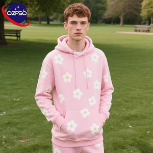 QZFSO, Jersey de algodón con estampado completo de alta calidad, ropa de calle, 450gms, Denimes, sudadera con capucha con estampado Digital sólido - Product Image 1