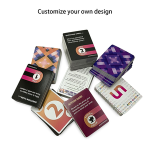 カラフルメモリ耐久紙インスピレーション創造性プリントカスタムデザイン大人の質問トランプ - Product Image 2