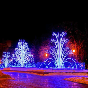 Grande Fontaine Lumineuse 3D à LED, Motif IP65, Couleurs Personnalisables pour Affichages Commerciaux Extérieurs <span class=keywords><strong>de</strong></span> <span class=keywords><strong>Noël</strong></span> et <span class=keywords><strong>de</strong></span> Fêtes - Product Image 5