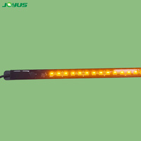 Bande lumineuse LED rigide tricolore dimmable DC12V SMD5050, étanche IP67, en aluminium, pour camping-car, tout-terrain, blanc, ambre, rouge