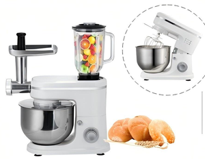6L 3-in-1 đa chức năng Home & Thương mại đứng <span class=keywords><strong>Mixer</strong></span> Bột Bánh Mì Máy xay sinh tố với thịt Mài Nước trái cây <span class=keywords><strong>l</strong></span>àm bao gồm trộn bát - Product Image 3