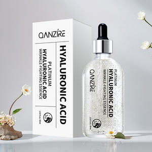 Suero Facial Hidratante con Ácido Hialurónico y Platino Antiarrugas, Botella Plateada, Aceite de Emú, Vitamina C, Aloe Vera y Perla - Product Image 4