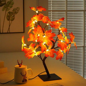Hot Selling <strong>LED</strong> <strong>Artificial</strong> Maple <strong>Tree</strong> Warm White <strong>Light</strong> PC Body Tabletop Decor Bedroom Halloween Christmas Decoration - Product Image 5