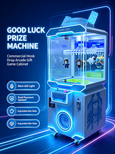 Machine de jeu d'arcade Foot Traffic Boost Good Luck Hook Drop avec roulettes universelles pour aires de jeux intérieures, magasins de détail et location d'événements - Product Image 3