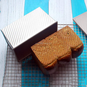 Molde para <span class=keywords><strong>pan</strong></span> Pullman OEM con tapa Molde para <span class=keywords><strong>pan</strong></span> tostado Molde para <span class=keywords><strong>pan</strong></span> corrugado con tapa 1lb masa Aleación de aluminio Antiadherente Pullman <span class=keywords><strong>Pan</strong></span> - Product Image 3