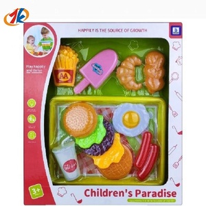 Juguetes y Juegos de Cocina 2025: Nuevo Set Educativo de Juguetes de Cocina para Niños con Hamburguesa Cortable y Vajilla Infantil - Product Image 1