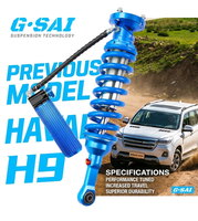 Amortisseur à azote réglable manuellement à 2 voies 4x4 tout-terrain pour Great Wall Haval H9, nouveaux et anciens modèles, kit d'amortisseurs de suspension SUV