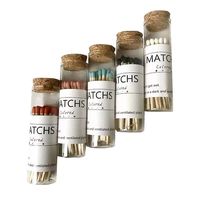 Tête blanche personnelle Noël pour avec logo bougie colorée dans un bocal en verre bouteille bâton d'allumettes en bois coloré allumettes parfumées de luxe