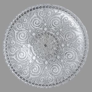 Wholesale Luxury Lace <strong>Charger</strong> Glass <strong>Plates</strong> Clear <strong>Gold</strong> Green Colors Party Modern Stylish Dining Dishes Packaging - Product Image 6