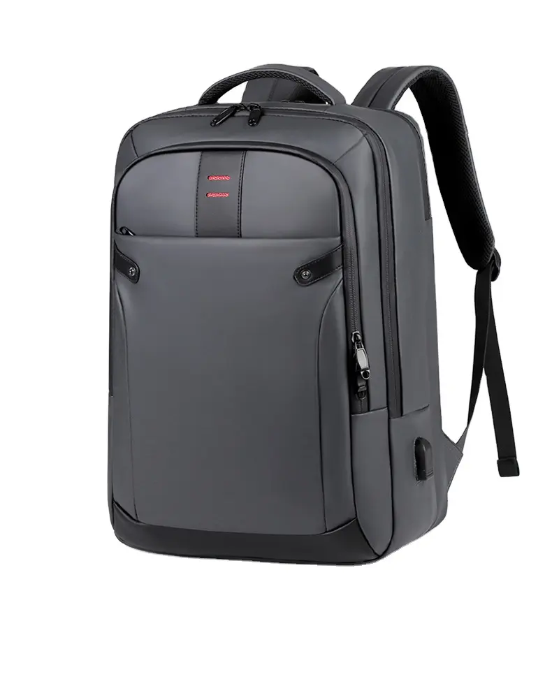 New Design multifunction PU durable waterproof backpack business collage USB bag laptop backpack