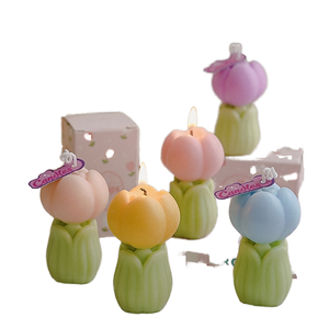 Handmade Paraffin Wax Tulip Flower Design <strong>Art</strong> <strong>Candles</strong> for Birthdays &amp; Thanksgiving Luxurious Custom Scented <strong>Candles</strong> with Box - Product Image 3
