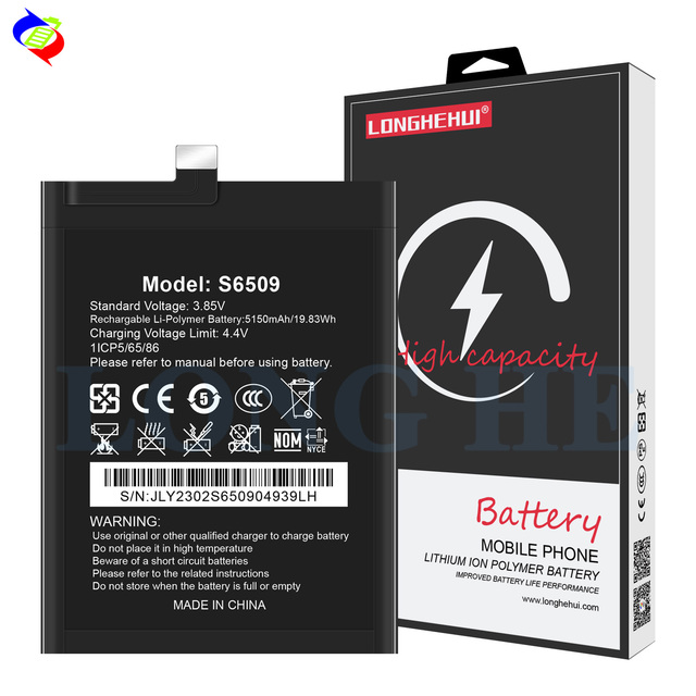 Rechargeable Li-ion Battery zero Cycle Health Cell Phone S6509 Battery for Oukitel C32 Mobile Phone
