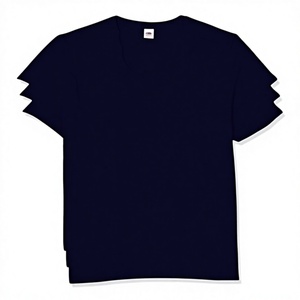 Camiseta Vintage Fruit of the Loom Iconic, Ligera, de Jersey Anillado, Sólida, Paquete de 3, para Hombre, Azul (Azul Marino Intenso AZ), Talla XX-Large (2XL) - Product Image 3
