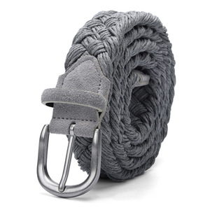 Usine directe neutre cire coton <span class=keywords><strong>corde</strong></span> tissé <span class=keywords><strong>ceinture</strong></span> hommes <span class=keywords><strong>ceinture</strong></span> avec alliage pour boucle prix de gros - Product Image 2