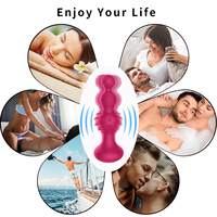 Jouets sexuels adultes à distance pour hommes femmes masseur de Prostate godemichet anal perles contrôle Vibrato jouets sexuels pour hommes et femmes
