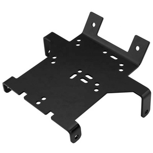 Support de montage métallique en acier au carbone, découpe laser par pliage, revêtement en poudre, fixation d'équipement, OEM personnalisé - Product Image 1