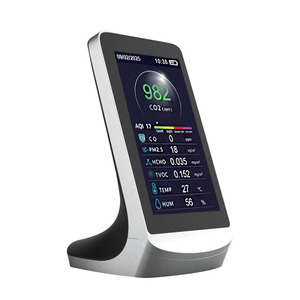 เครื่องตรวจวัดคุณภาพอากาศอเนกประสงค์ Co Co2 Pm2.5 9 in 1 รองรับการบันทึกข้อมูล แบตเตอรี่ลิเธียมแบบชาร์จได้ 3000mah - Product Image 3