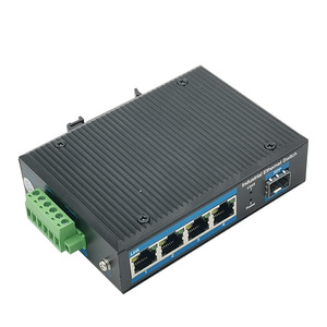 <span class=keywords><strong>Switch</strong></span> Ethernet <span class=keywords><strong>Industriale</strong></span> Gigabit a 5 Porte, 4 RJ45 e 1 Slot SFP, Non Gestito, Montaggio su Guida DIN, Alluminio, DC 12-52V, <span class=keywords><strong>Switch</strong></span> PoE Opzionale - Product Image 3