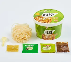 Shengong sopa de macarrão dourado, barril de macarrão de bovino, caixa completa não frita, instantânea, macarrão de arroz instantânea livre