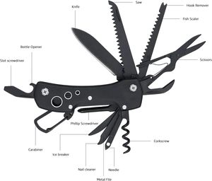 Cuchillo de bolsillo multifuncional, <span class=keywords><strong>herramienta</strong></span> para exteriores, cuchillo plegable <span class=keywords><strong>multiusos</strong></span>, cuchillo combinado, <span class=keywords><strong>herramienta</strong></span> de tijeras - Product Image 3