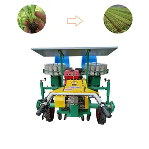 Bawang Mesin Penanam Naik Jenis Benih Sayuran Planter dengan Mulsa Plastik Lapisan Mesin untuk Bibit