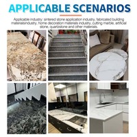 Sierra de Puente CNC Industrial de 4 Ejes para Piedra HQ-3220H con Control PLC, Mesa Inclinable de 85° y Motor de 25KW para Corte de Plástico