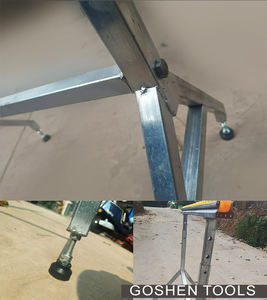 Goshen industriel personnalisé épaissi en acier inoxydable flux Rail rouleau coulissant étagère <span class=keywords><strong>charpentier</strong></span> structure pliée pivotant - Product Image 6