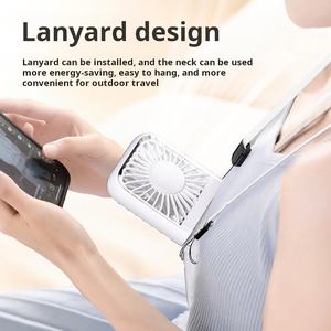 2025 el más nuevo ventilador de mano <span class=keywords><strong>con</strong></span> refrigeración por hielo Semiconductor Tech Mini ventilador plegable USB recargable BANCO DE ENERGÍA incorporado <span class=keywords><strong>con</strong></span> Cable - Product Image 3