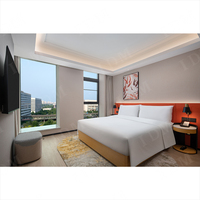 Conjunto de muebles de dormitorio para Hotel, Set de muebles de estilo moderno de Dubái para Interior de Hotel