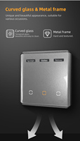 Interruptor de Luz Inteligente Tuya Zigbee Estándar EU/UK de 1/2/3 Gangs y 16A con Pantalla LED, Control por Voz con IA, Automatización del Hogar DIY