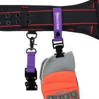 Sangle pour gants de pompier MELOTOUGH |   Clip de fixation pour gants de travail avec mousqueton pivotant et attache crocodile