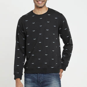 Suéter de cuello redondo de lana de algodón, jersey de gran tamaño con estampados personalizados, última colección, sudaderas con capucha lisas transpirables Unisex - Product Image 1