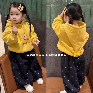 Girls Sweaters Autumn Winter Warm Thickening Pants Set With Label And Tags For Children Clothing - Product Image 4