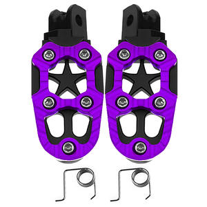 Reposapiés de motocicleta de servicio pesado para clavijas de pie <span class=keywords><strong>Harley</strong></span> Diseño de aventura de aluminio CNC para uso todoterreno - Product Image 5