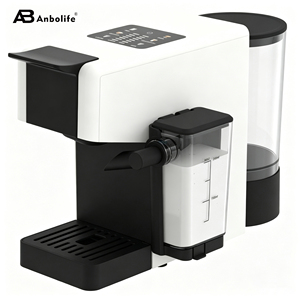 Machine à café à <span class=keywords><strong>capsules</strong></span> Anbolife 20 bars compatible <span class=keywords><strong>Nespresso</strong></span> Dolce Gusto et café moulu, machine à expresso à <span class=keywords><strong>double</strong></span> chaudière - Product Image 1