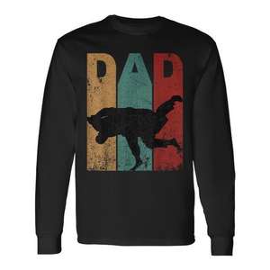 Camiseta vintage de manga larga para papá de Jiu Jitsu, idea de regalo para el día del padre - Product Image 1
