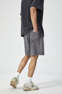 Pantalones Cortos De Hombre Con Cordón Acid Wash Shorts - Product Image 2