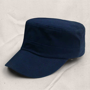 Flat Cap Navy Blue Canvas Unisex Casual Outdoor Sun Protection <b>Hat</b> Spring <b>Summer</b> - Product Image 1