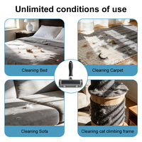 Rouleaux de Brosse Auto-Nettoyants Réutilisables pour Animaux de Compagnie, Outils de Toilettage pour Chiens et Chats, Rouleau à Peluches Amovible