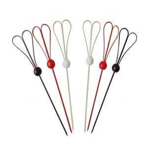 brochettes de noeud en bambou Pics à cocktails cure-dents cocktails cure-dents apéritif - Product Image 4