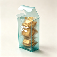 Boîte d'emballage alimentaire écologique en PET recyclable avec logo personnalisé estampé à chaud CMYK/Impression personnalisée pour bonbons, biscuits, sucre, emballage de détail