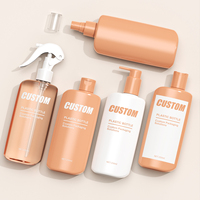 Bouteille vide en plastique PET pour gel douche, savon moussant, shampoing, après-shampoing, lotion, crème pour le visage, nettoyant facial, impression sur écran