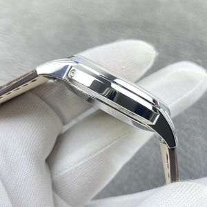 Reloj Mecánico de Lujo con Correa de Cuero y Números Arábigos Súper Luminosos, Caja de Acero Inoxidable, Resistente al Agua, con Puntero, a la Moda - Product Image 3